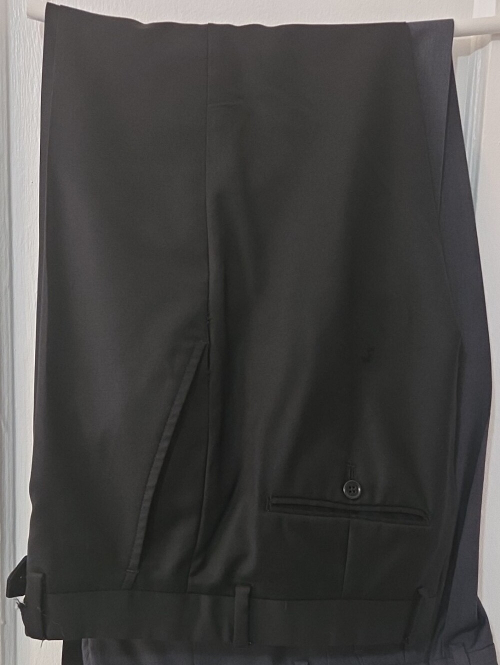 Alfani Black Dress Trousers - Tailored Flat Front 32x32